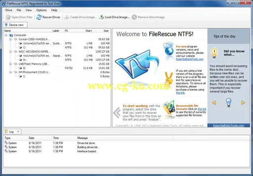 FileRescue for NTFS / FAT 4.13 Build 216的图片1