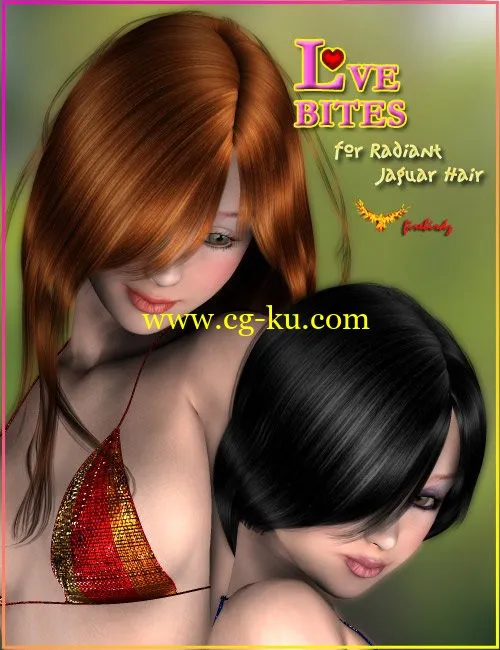 Daz3D Love Bites for Radiant Jaguar Hair的图片2