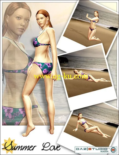 Daz3D Summerlove Poses for Victoria 4的图片1