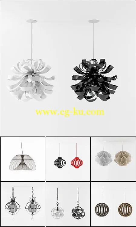 3D Models Chandelier Collection的图片1