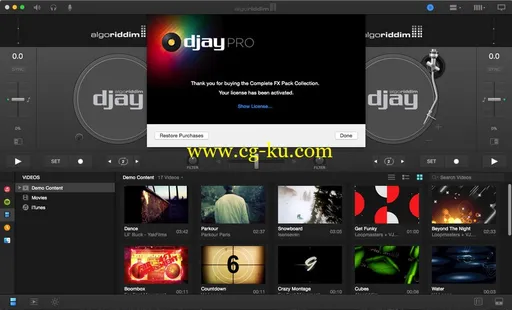 Algoriddim djay Pro 1.1 + Complete FX Pack Collection Multilangual MacOSX的图片1