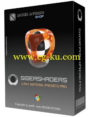 3ds Max材质库 SIGERSHADERS V-Ray Material Presets Pro 2.5.16 For 3ds Max 2010 – 2013的图片2