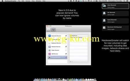 HardwareGrowler 2.1  MacOsX的图片1