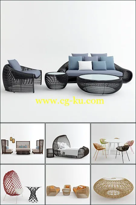 3D Models Outdoor Furniture Collection的图片1