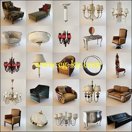3D models Furniture Collection from Vargov的图片1