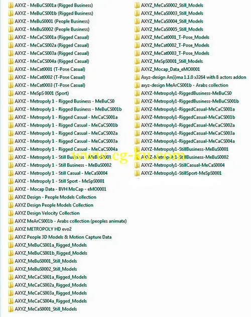 大型3D人物模型合集 AXYZ Design – Mega 3D Peoples Models Bundle的图片3