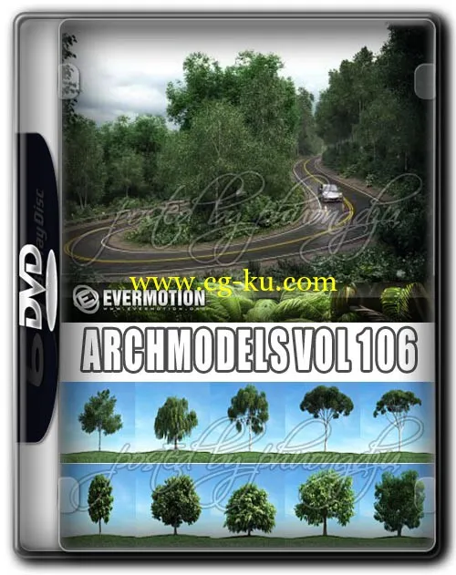 Evermotion Archmodels Vol 106 3D树木合集完整版的图片1