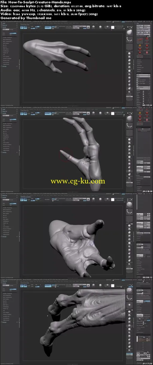 How To Sculpt Creature Hands – Dominic Qwek的图片2