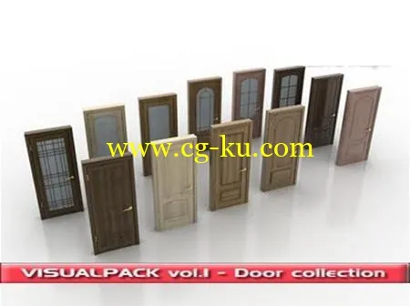 门3D模型 VISUALPACK vol.1 – Door collection的图片1