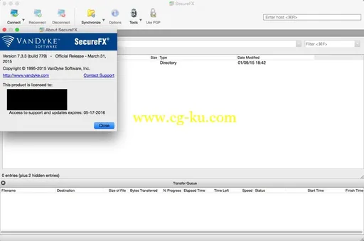 VanDyke SecureFX 7.3.5 Build 903 MacOSX的图片2