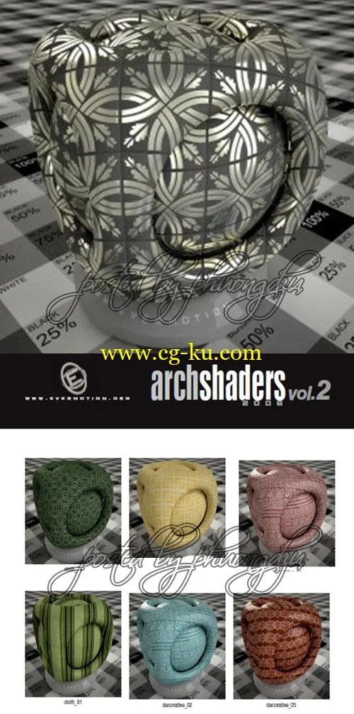 EVERMOTI0N – Archshaders vol. 2 for V-RAY 材质库的图片1