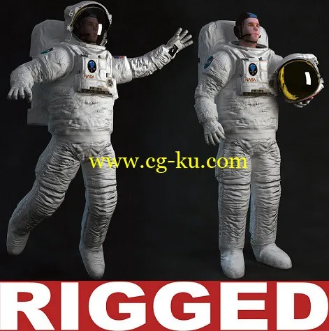 TurboSquid – Astronaut Rigged的图片1