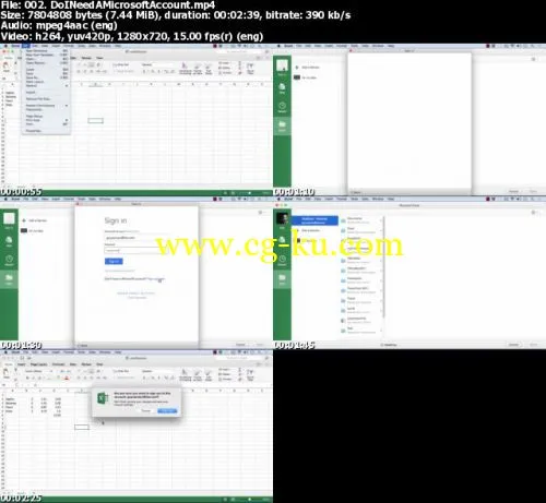 Learning Microsoft Excel 2016 for Mac Training Video的图片2