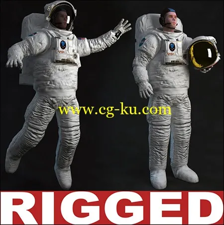 TurboSquid Astronaut Rigged的图片1