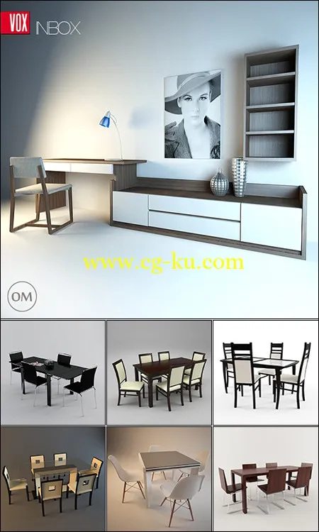 Modern Table and Chair Set的图片1