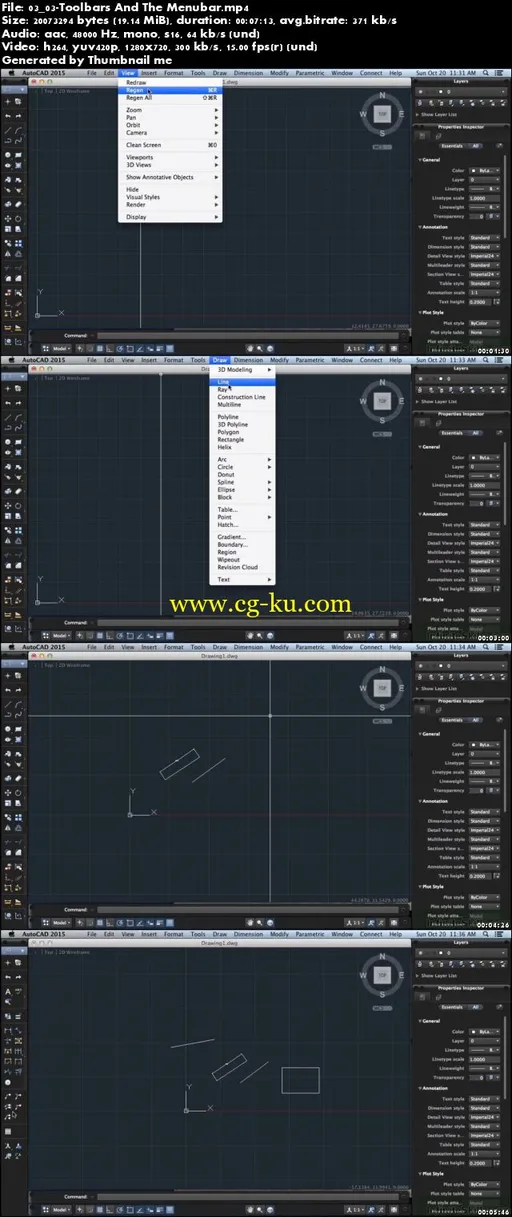 Learning Autodesk AutoCAD 2015 For Mac Training Video的图片2