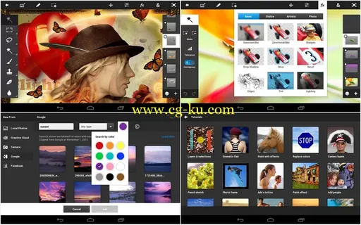 Adobe® Photoshop® Touch v1.4.1 Android 平板电脑上的Photoshop的图片2