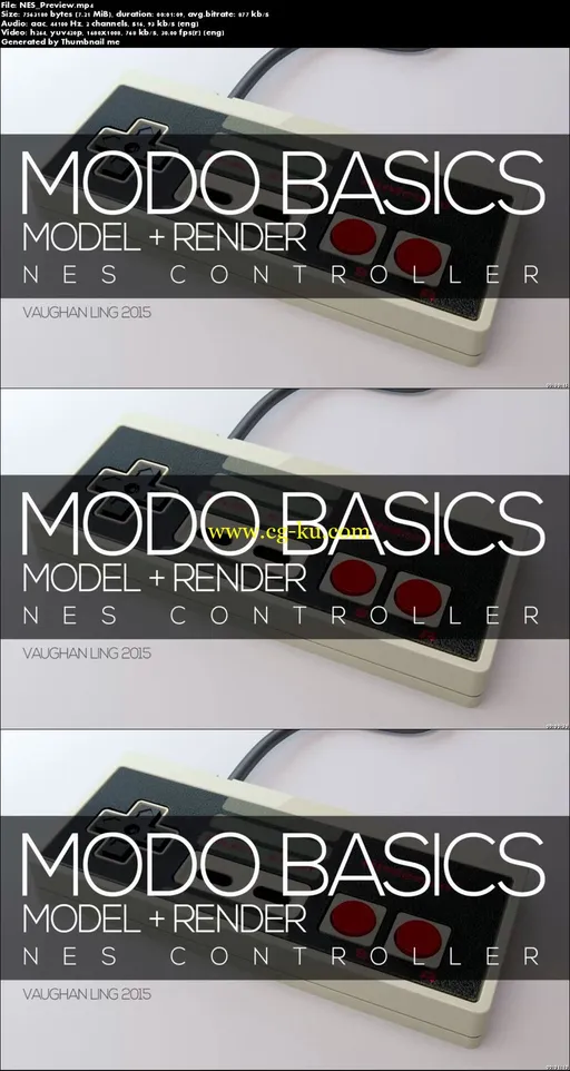 Modo Basics: NES Controller by Vaughan Ling的图片2