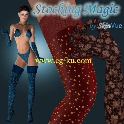 Renderosity Daz3D/Poser – V4 Stocking Magic的图片1