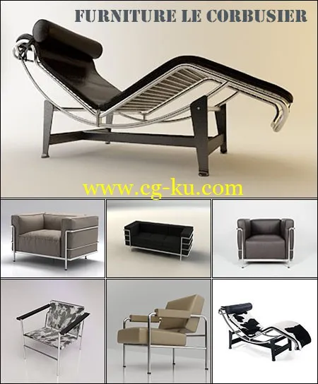 3D models of Furniture Le Corbusier的图片1
