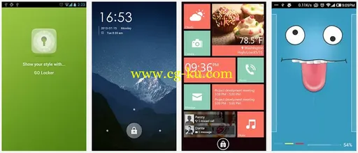 GO Locker v2.0 Android 酷炫锁屏的图片2