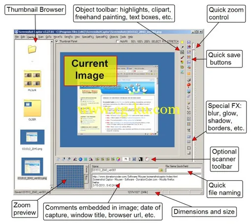 Screenshot Captor 4.20.1 + Portable的图片1