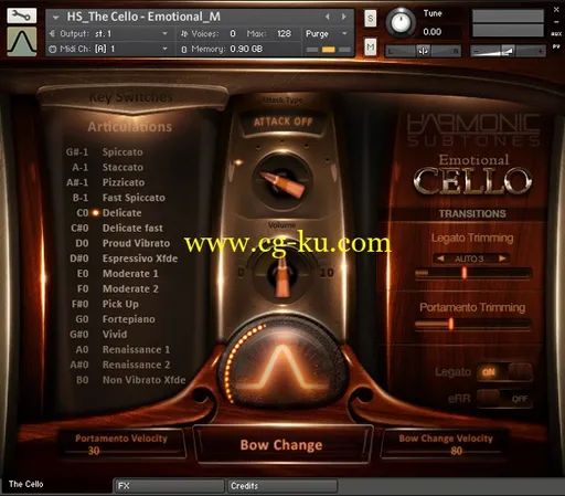 Best Service Emotional Cello v1.1 KONTAKT的图片1