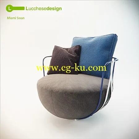 Francesco Lucchese Miami Swan Chair的图片1