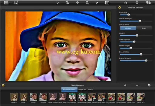 JixiPix Portrait Painter 1.27 (x86/x64) + Portable的图片1