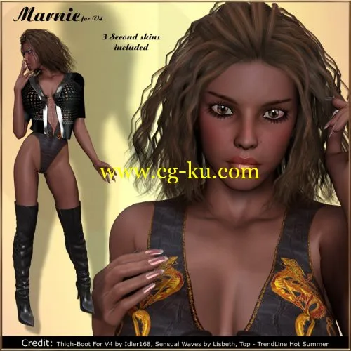 Renderosity Daz/Poser – Marnie for V4的图片1