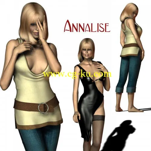 Renderosity Daz/poser – Annalise for V4的图片1