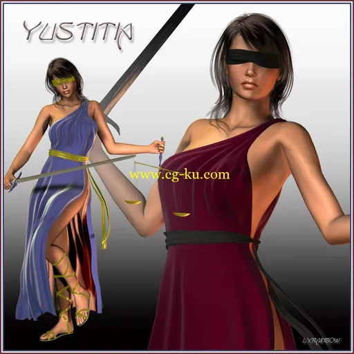 Renderosity Daz/poser – Yustitia for V4 人物模型的图片1