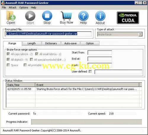 Asunsoft RAR Password Geeker 4.0的图片1