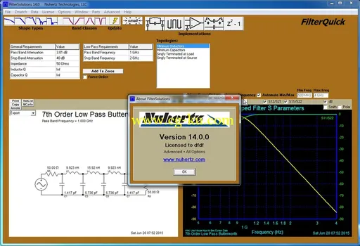 Nuhertz Filter Solutions 2015 v14.0的图片2