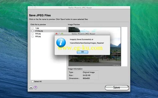 Stellar Phoenix JPEG Repair 3.0 MacOSX的图片1