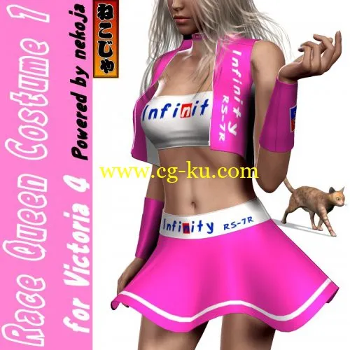 Renderosity Daz/poser – Race Queen Costume1 for Victoria 4的图片1