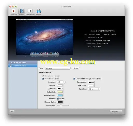 Screenflick 2.2.17 MacOsX的图片1