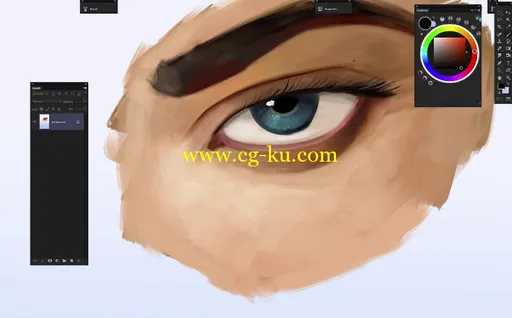 Gumroad – How To Paint Eyes Digital Painting Tutorial by Dan Luvisi的图片1