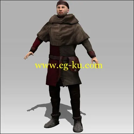 Arteria 3D Medieval TownsFolk Scribe的图片1