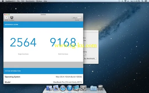 Geekbench 4.1.0 MacOSX的图片1