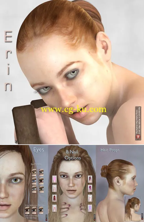 Renderosity Daz3D Erin for V4.2 and Genesis的图片1