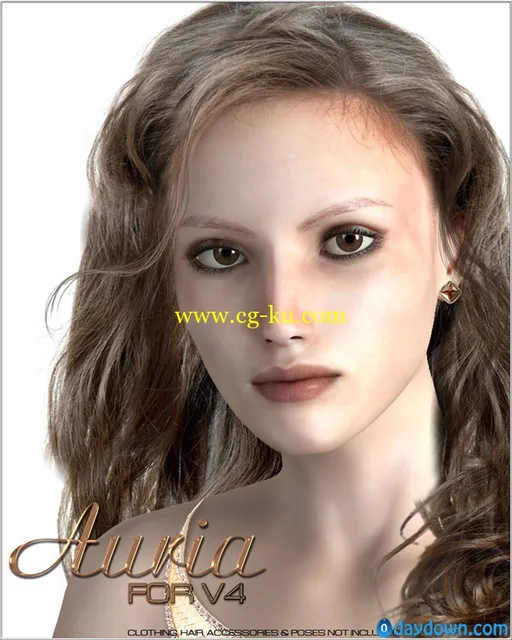 Renderosity Daz/poser – Auria for V4的图片1