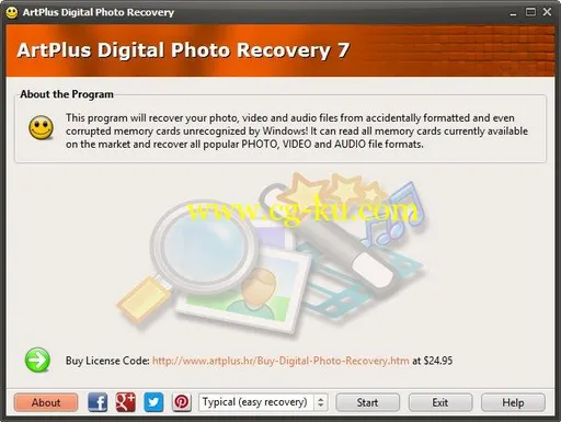 ArtPlus Digital Photo Recovery 7.2.9.202的图片1