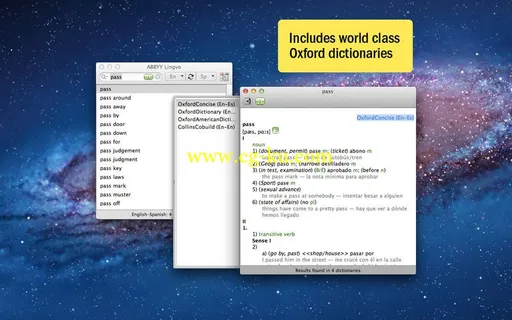 ABBYY Lingvo Dictionary 1.9.7 MacOsX的图片1