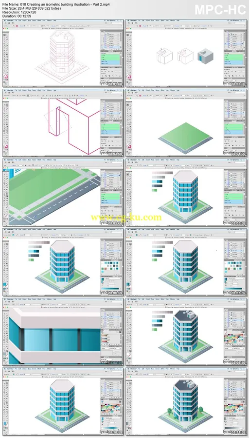 Lynda – Drawing Vector Graphics: Isometric Illustration的图片2