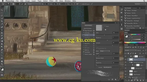 Lynda – Digital Painting: Architecture的图片2
