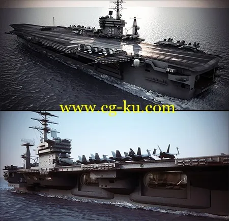 USS Nimitz Aircraft Carrier & USNS Patuxent的图片1