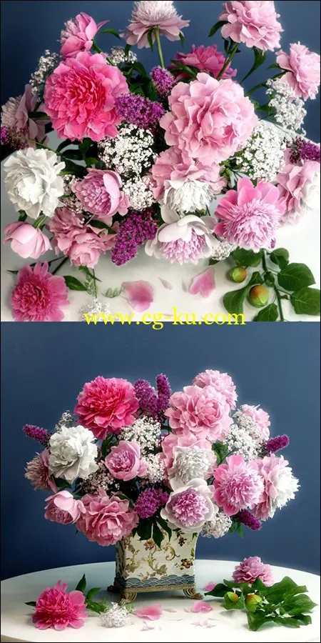 Flower Arrangement with Peonies的图片1