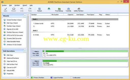 AOMEI Partition Assistant Server Edition 6.2的图片1