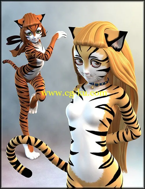 Daz3D Poser Catgirl Genesis的图片3